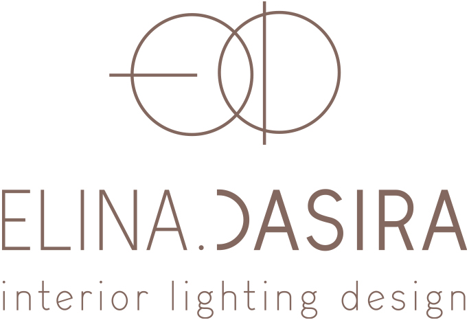 Simple minimal logo design for interior designer Elina Dasira. By The Blank Sheep.