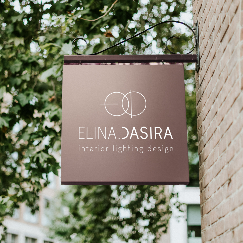 Logo design for interior designer Elina Dasira. By The Blank Sheep.