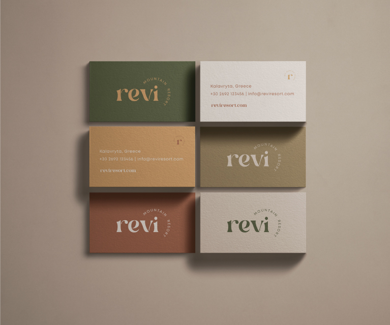 Simple minimal business cards design for a hotel. By The Blank Sheep.