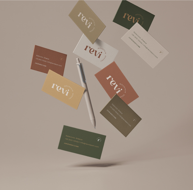 Simple minimal business cards design for a hotel. By The Blank Sheep.