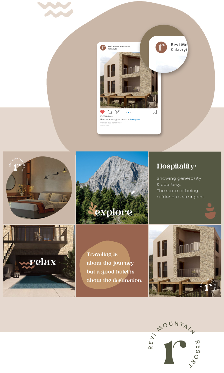 Social media template design for a hotel. By The Blank Sheep.